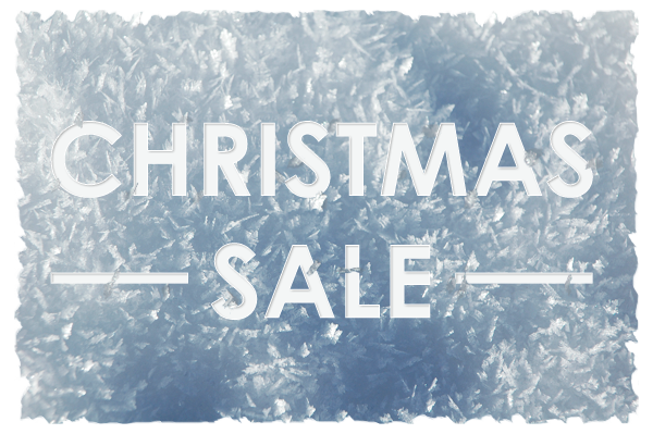 Image of snow with the text Christmas Sale written in it