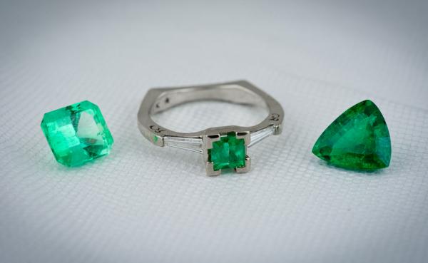 High end emerald jewelry at Arden Jewelers