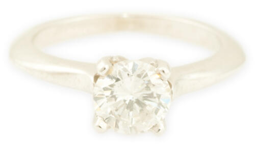 Aspen : White Gold Round Engagement Ring