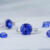 A group of tanzanite loose gems and rings