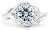 Mark Schneider Bloom Floral Engagement Ring Top View