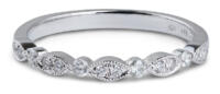 Vintage Style Diamond Wedding Band