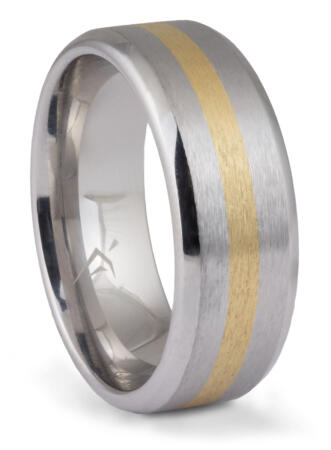 Cobalt Yellow Gold Inlay Band