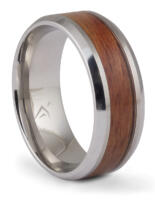 Cobalt Blood Wood Inlay Band