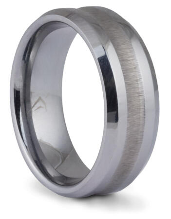 Tungsten Textured Groove Band