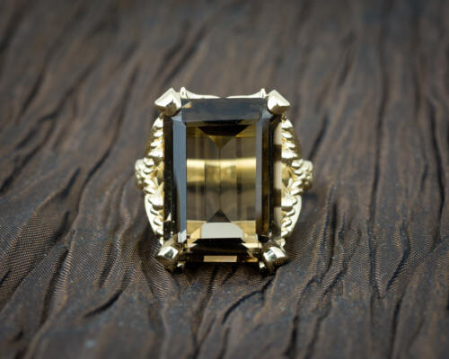 Smoky Quartz Custom Statement Ring