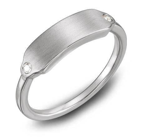 Personalized Engravable Diamond Ring