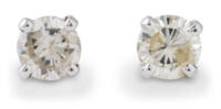 Medium Diamond Stud Earrings