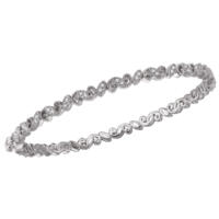 Diamond Filigree Bangle with Clasp