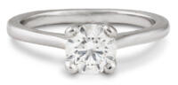 Simple Solitaire Diamond Engagement Ring