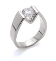 Mark Schneider : Blissful Contemporary Engagement Ring