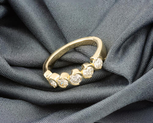 Five Stone Diamond Band - 1