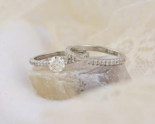 Custom Diamond Wedding Set