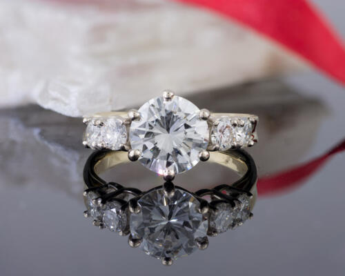 Custom Five Stone Diamond Engagement Ring