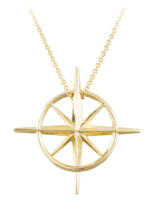 True North - North Star Necklace in Yellow Gold