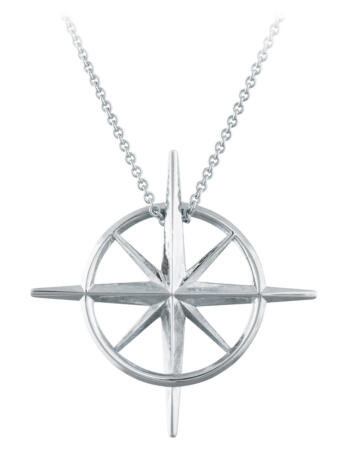 True North : Sterling Silver North Star Necklace