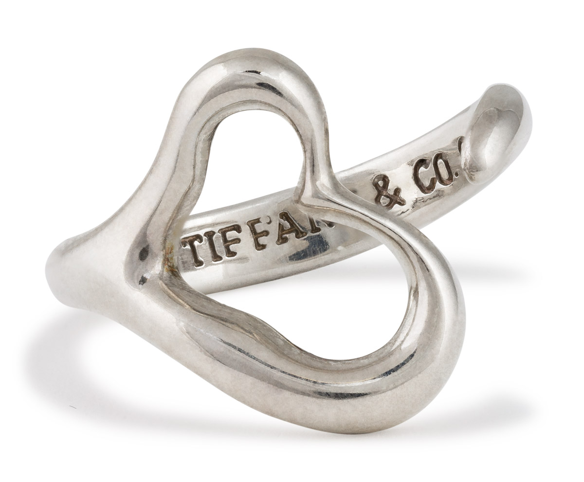 tiffany open heart ring