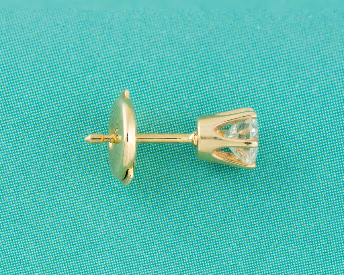 9ct White Gold 025ct Diamond Solitaire La Pousette Earrings  Ernest Jones