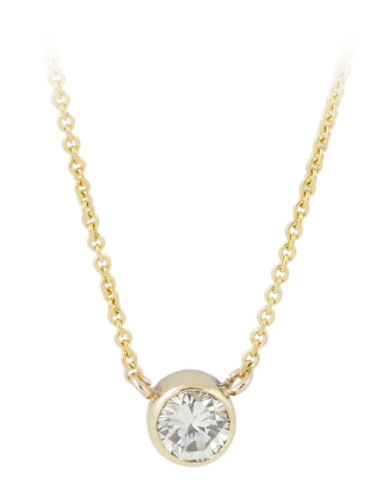 Floating Diamond Necklace : Gold and Silver Gemstone Pendants on Dainty ...