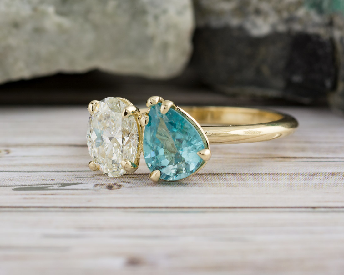 Two Stone Diamond Engagement Ring — Zoran Designs Jewellery | Hamilton  Ontario Jeweller