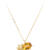 Citrine Oval Dinosaur Necklace in 14k Yellow Gold Front